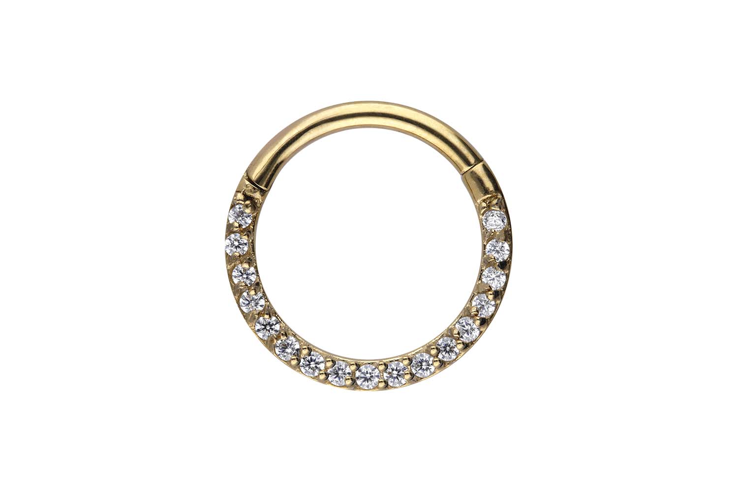 Chirurgenstahl Segmentring Clicker Piercing EINGEFASSTE KRISTALLE